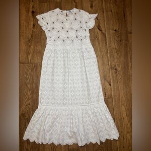 White Lace Kids Dress